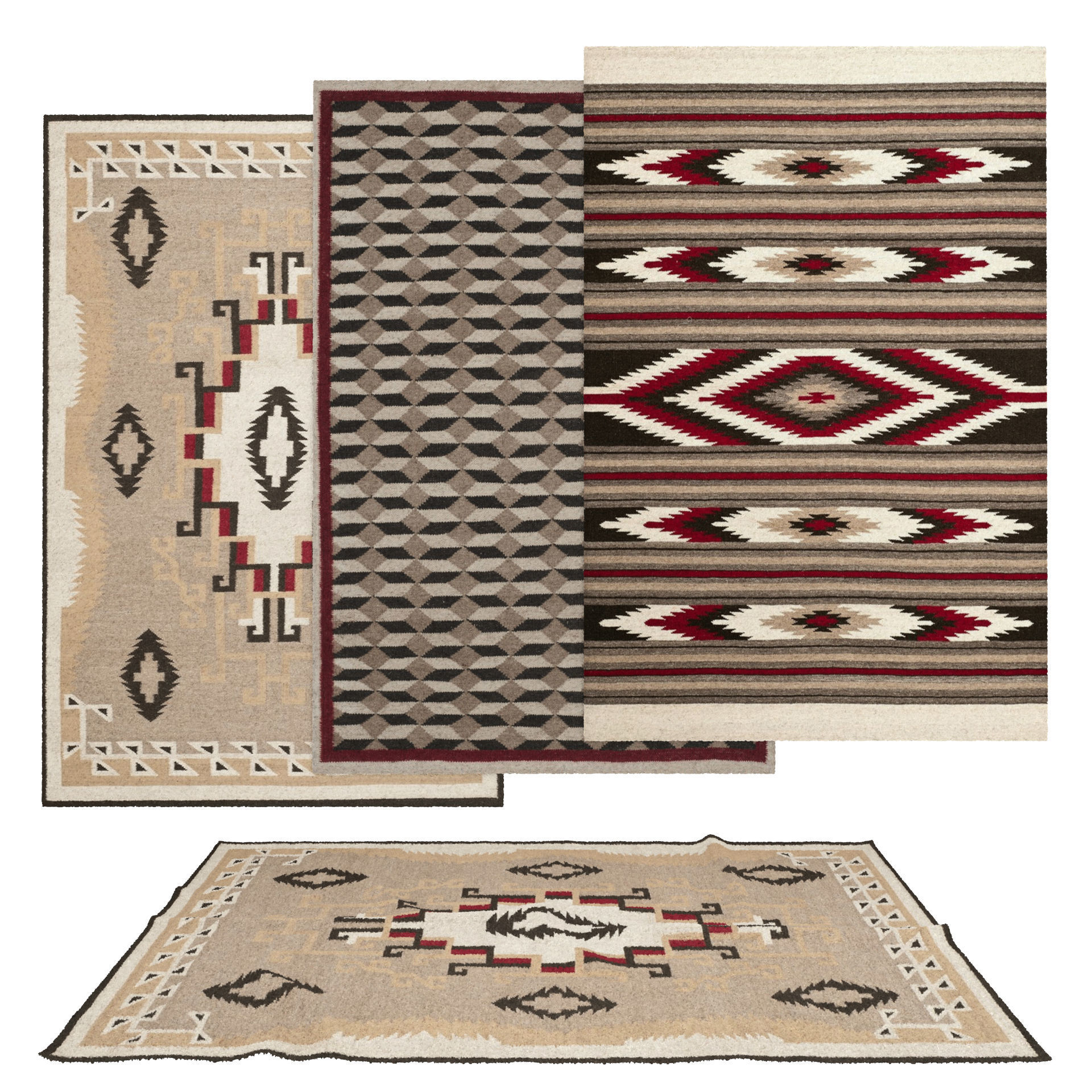 50 in 1 Rug Collection No 27 Low-poly 3D model_87
