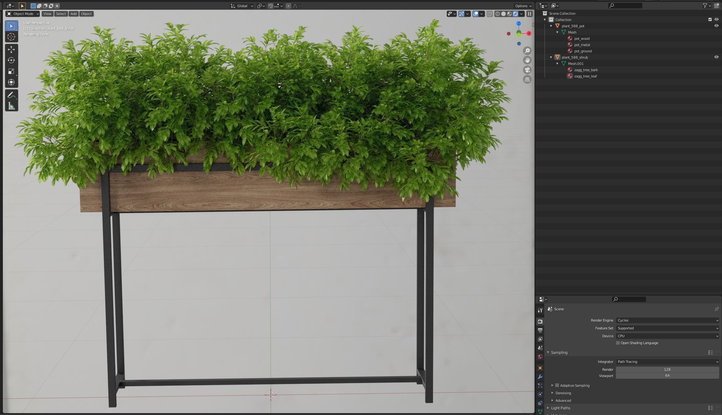 Plants collection 588 3D model_6