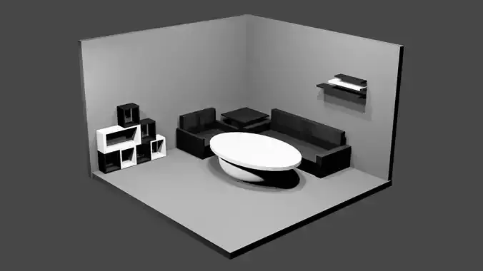 Hall the black and white 