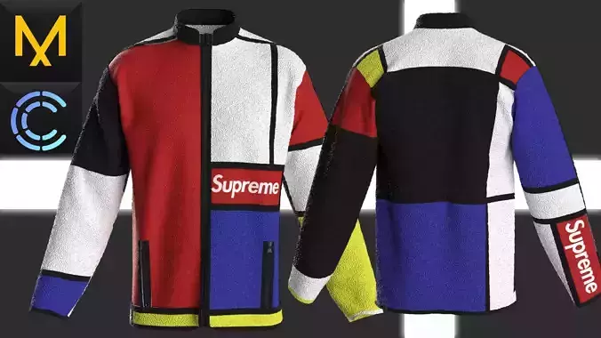 New Concept Jacket Supreme Male Obj Fbx ZPRJ