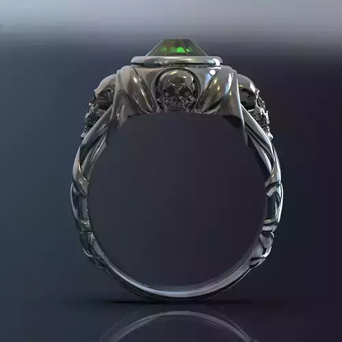 Jack sparrow s ring with skulls