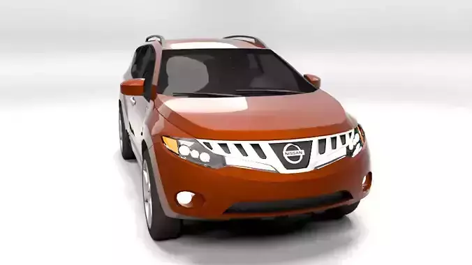 NISSAN MURANO 2009 LOWPOLY Low-poly 3D model