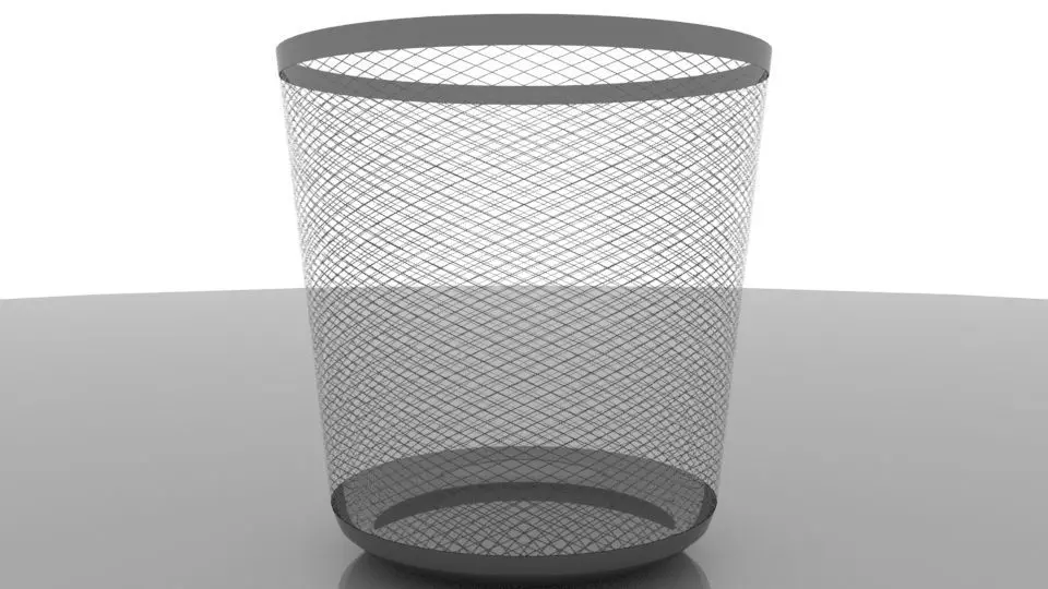 Trash Can Free 3D model_0