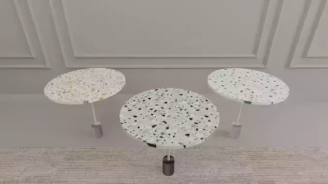 Coffee Table Set 3D model