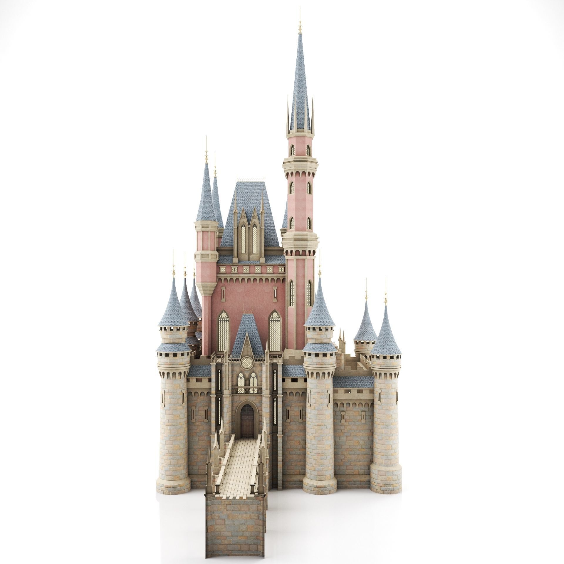 Fantasy Castle 3D model_6