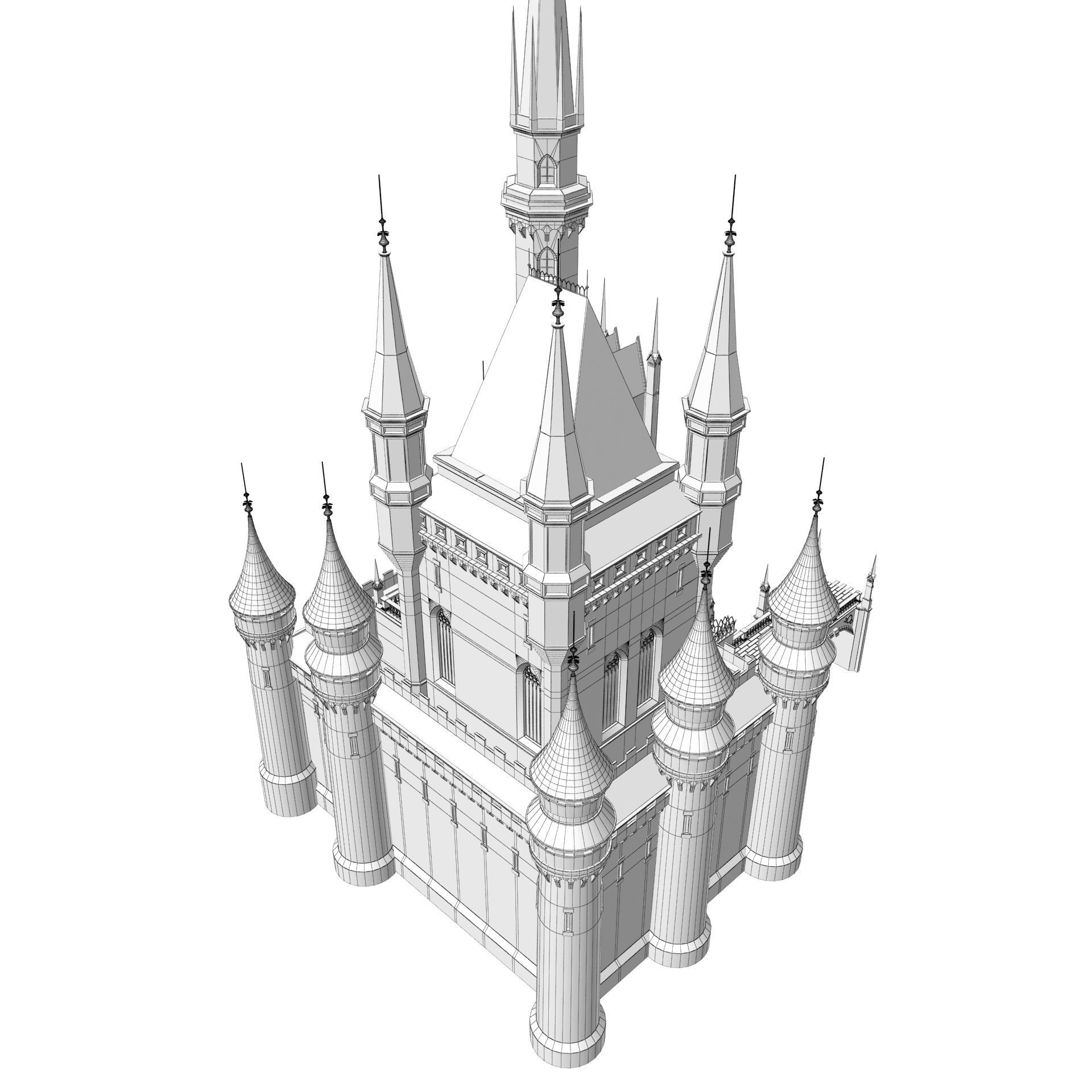 Fantasy Castle 3D model_18