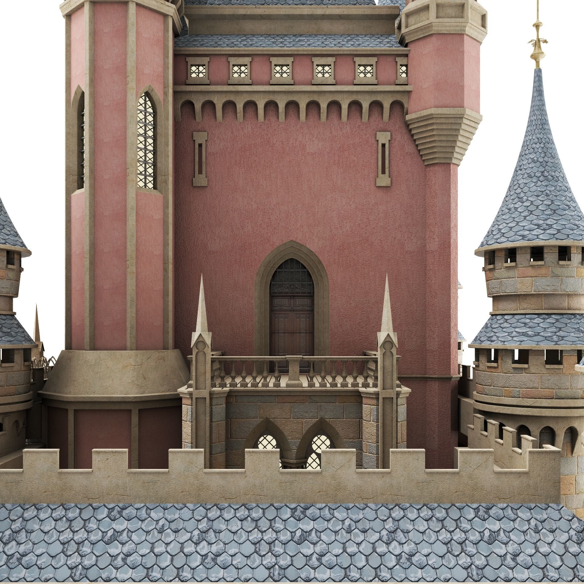 Fantasy Castle 3D model_13