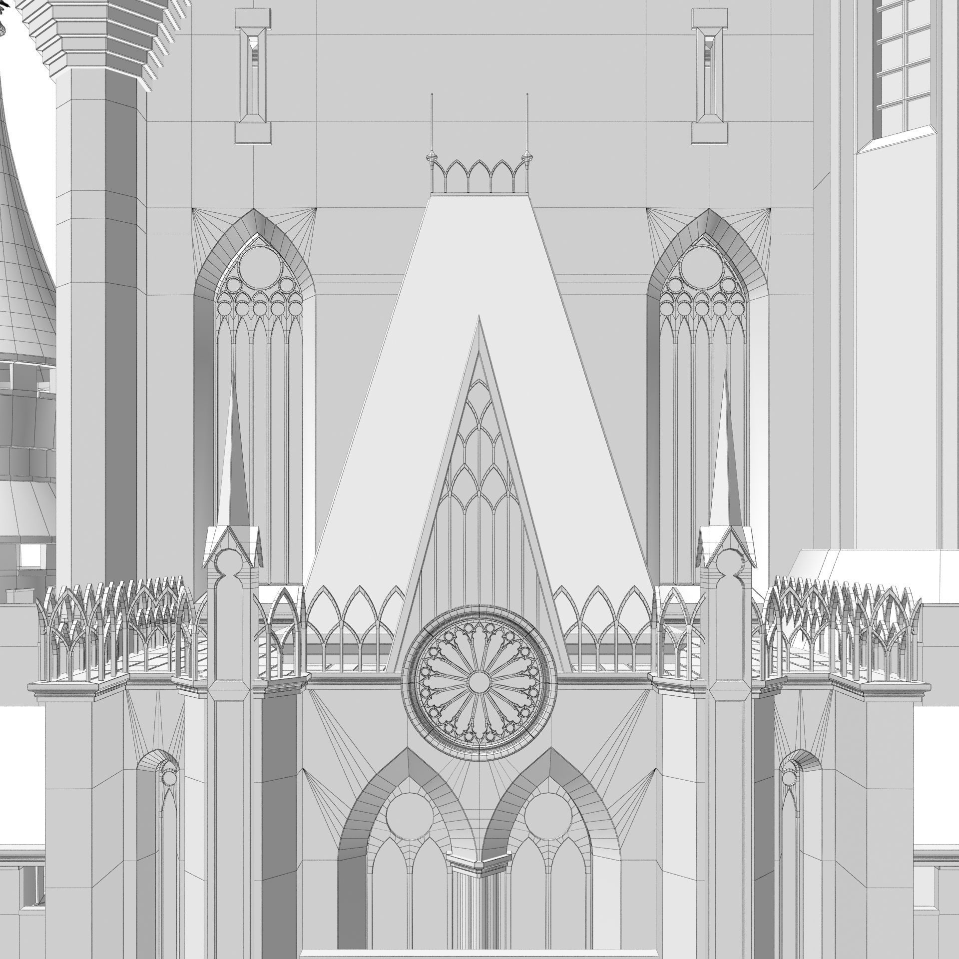 Fantasy Castle 3D model_26