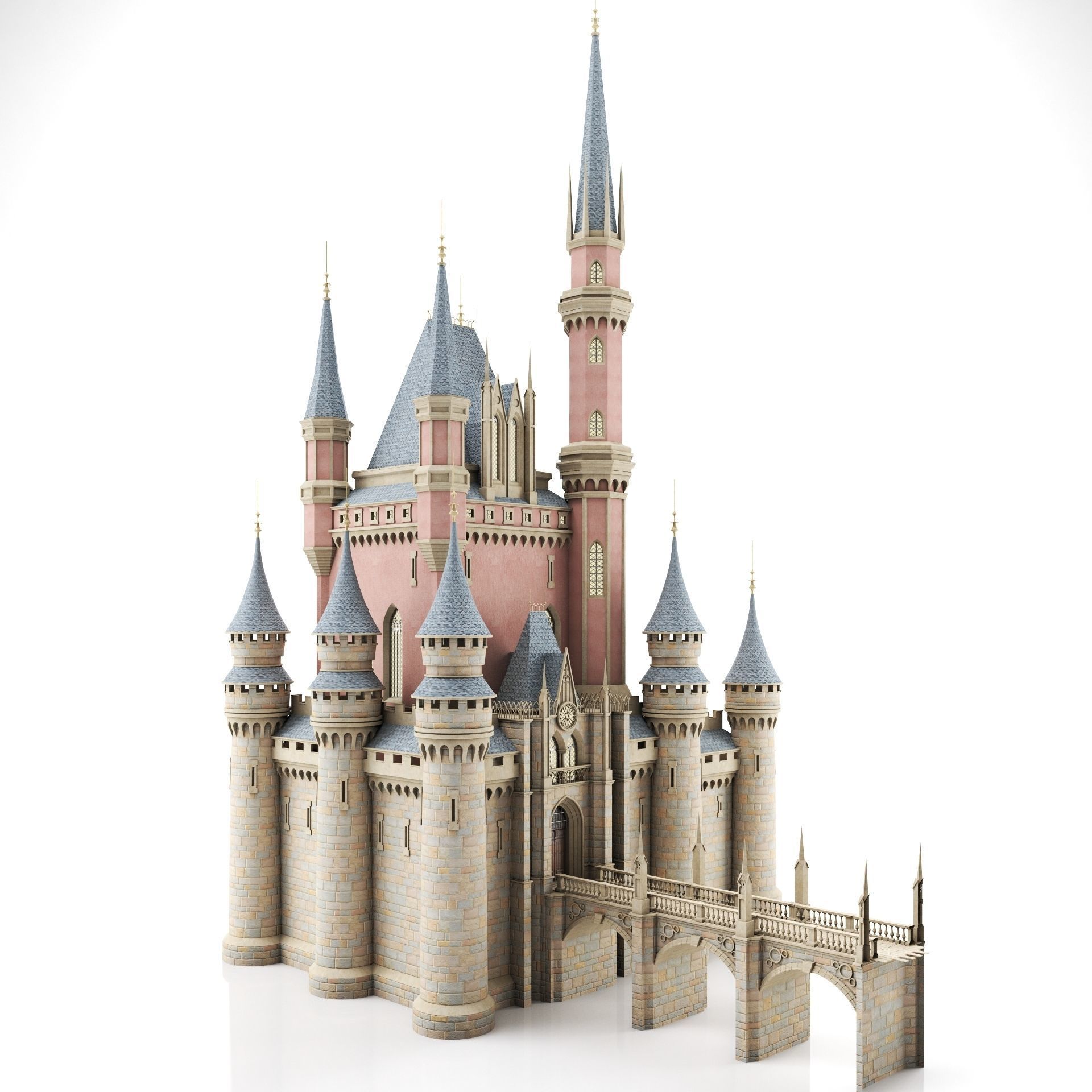 Fantasy Castle 3D model_8