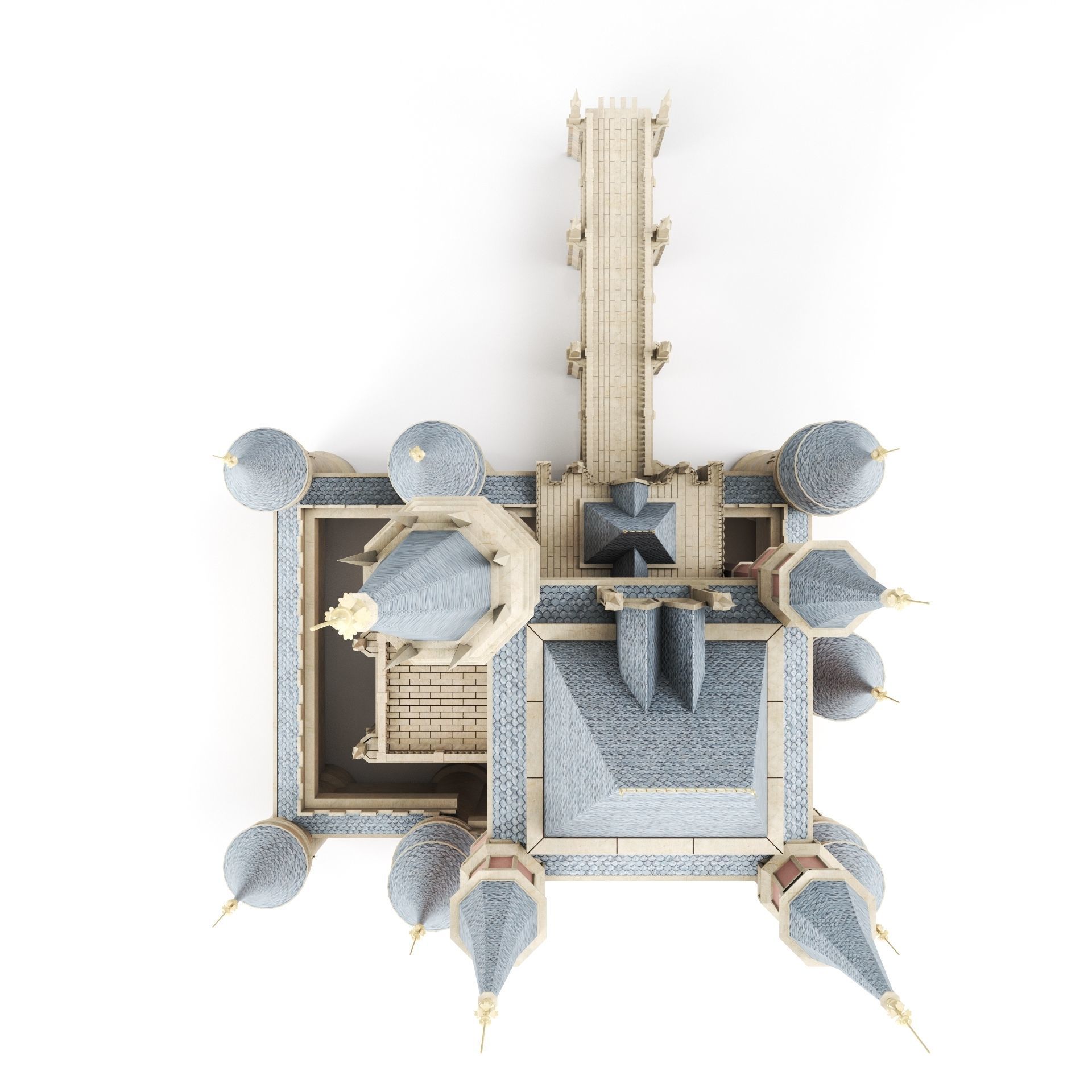 Fantasy Castle 3D model_14