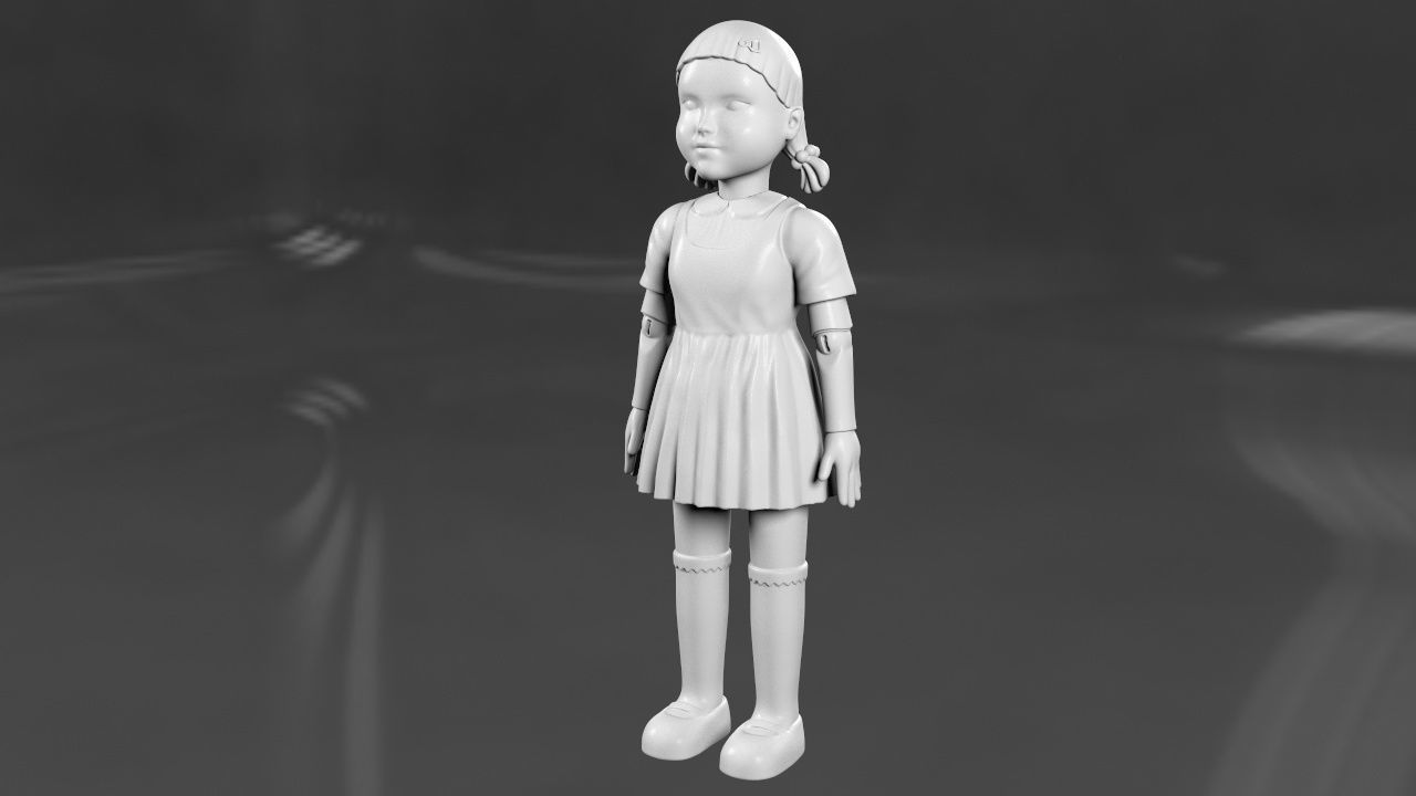 Squid Game Doll 3D model_8