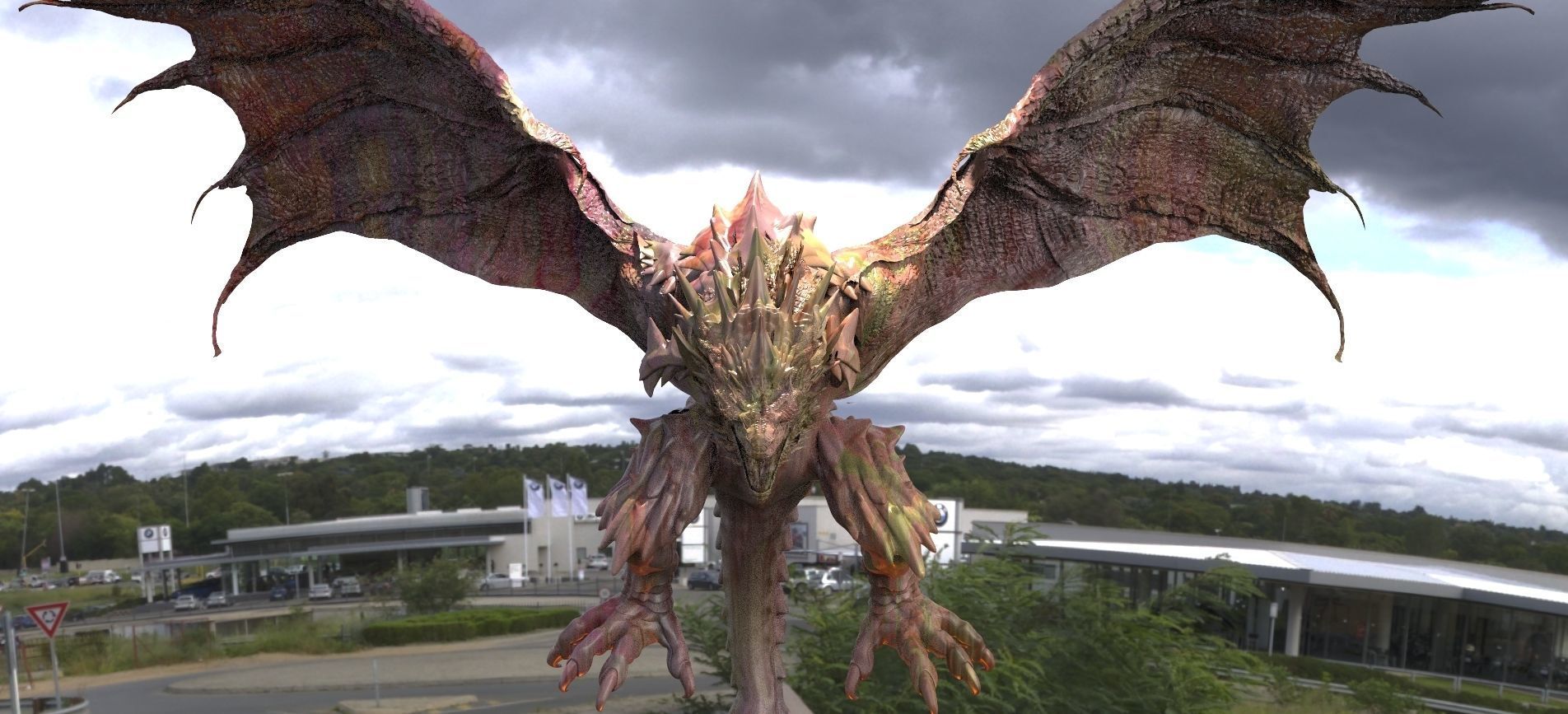 Demon Lava Dragon and Jungle Dragon 3D model_4