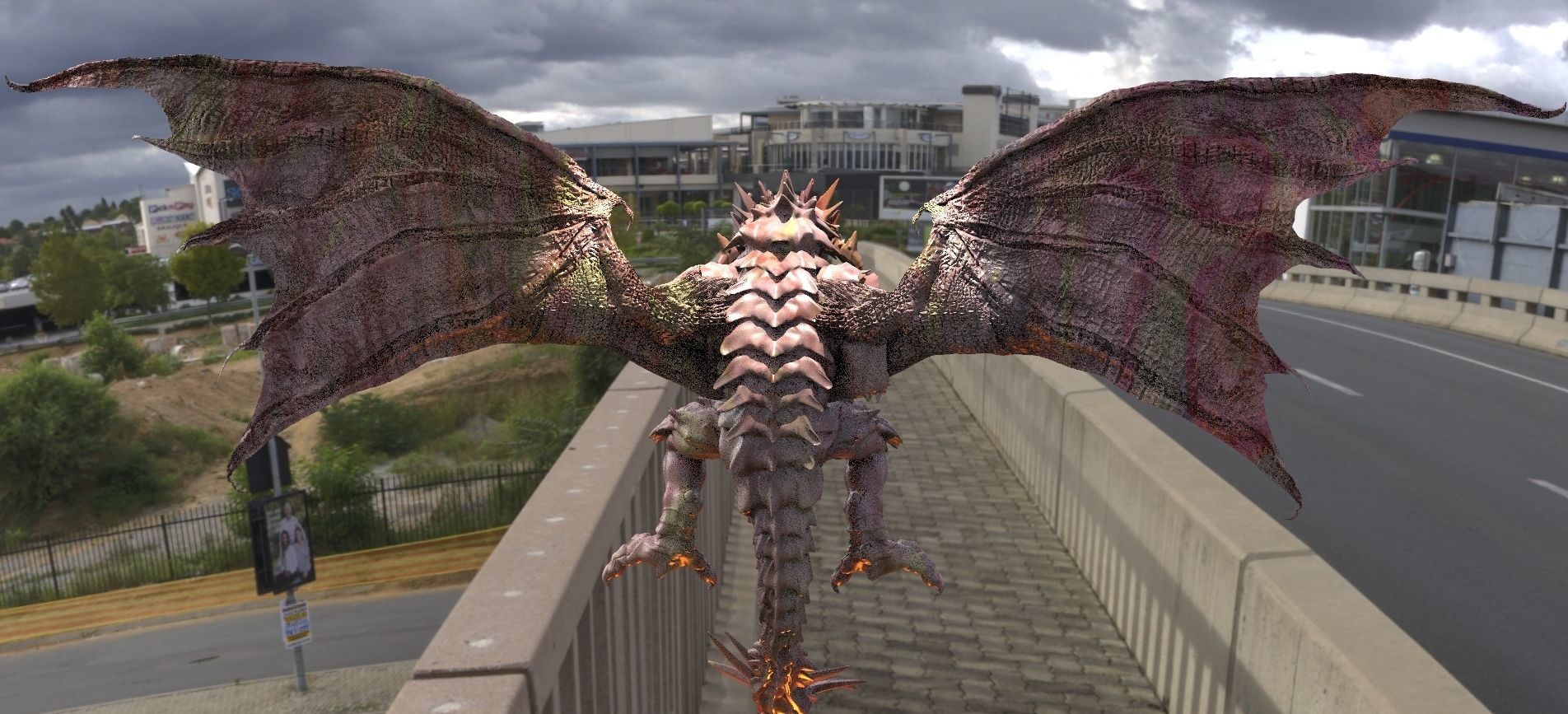 Demon Lava Dragon and Jungle Dragon 3D model_3