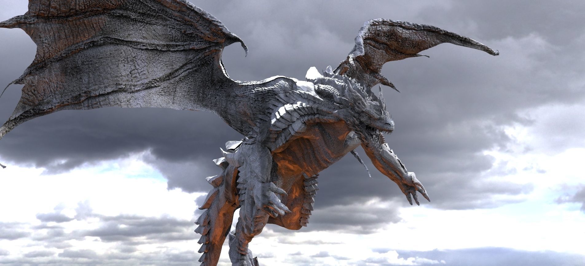 Demon Lava Dragon and Jungle Dragon 3D model_7