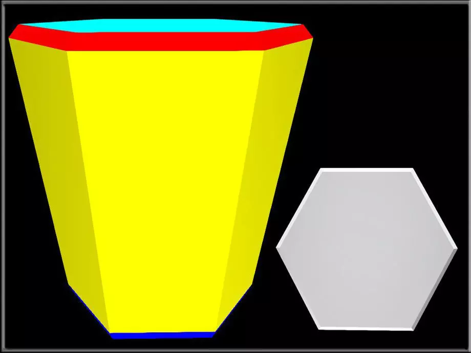 Hexagon Object 02 Low-poly 3D model_0