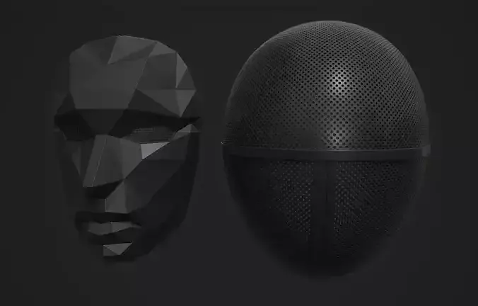 Squid Game Masks 3D print model