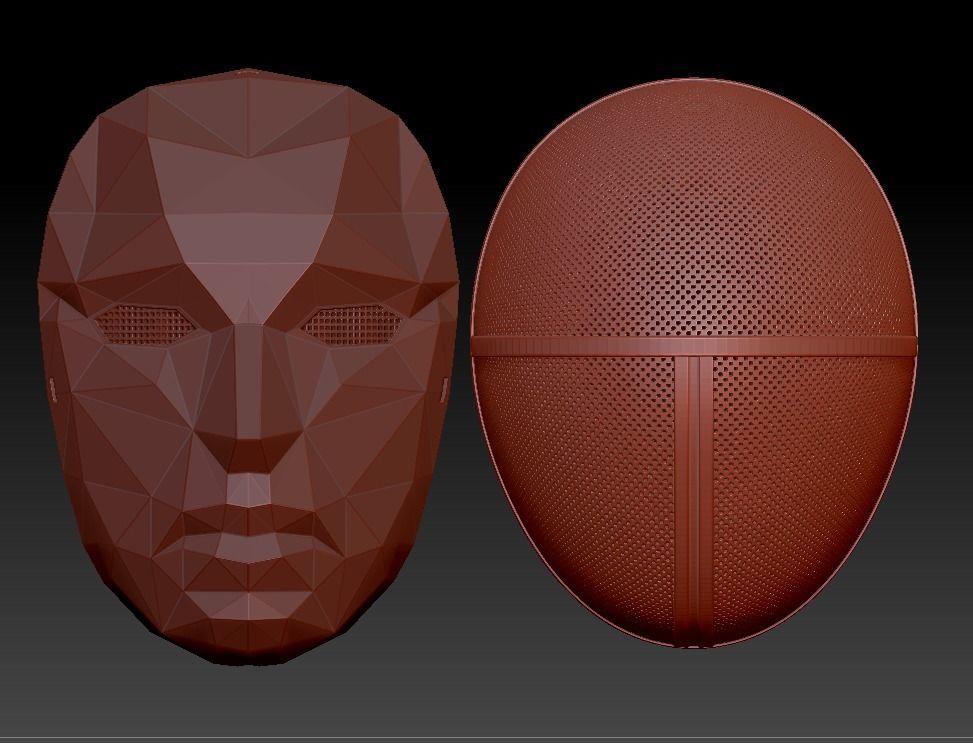 Squid Game Masks 3D print model_4