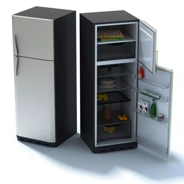 Luxury Home Refrigerator 3D model_0