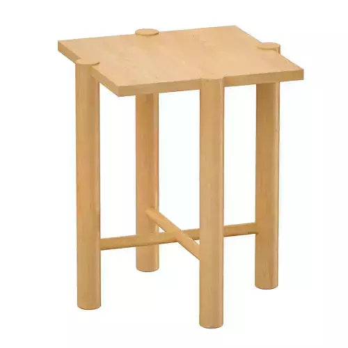 Jo Wood Square End Table Crate and Barrel 3D model