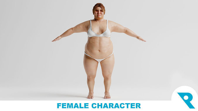 Realistic Female Character - Fatima 3D model