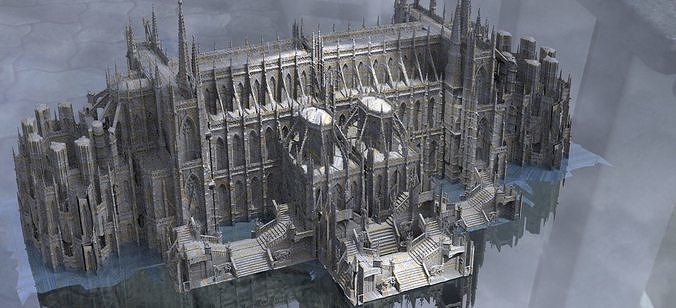 Secret Cult Cathedral 1 3D model