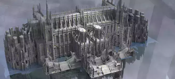 Secret Cult Cathedral 1 3D model