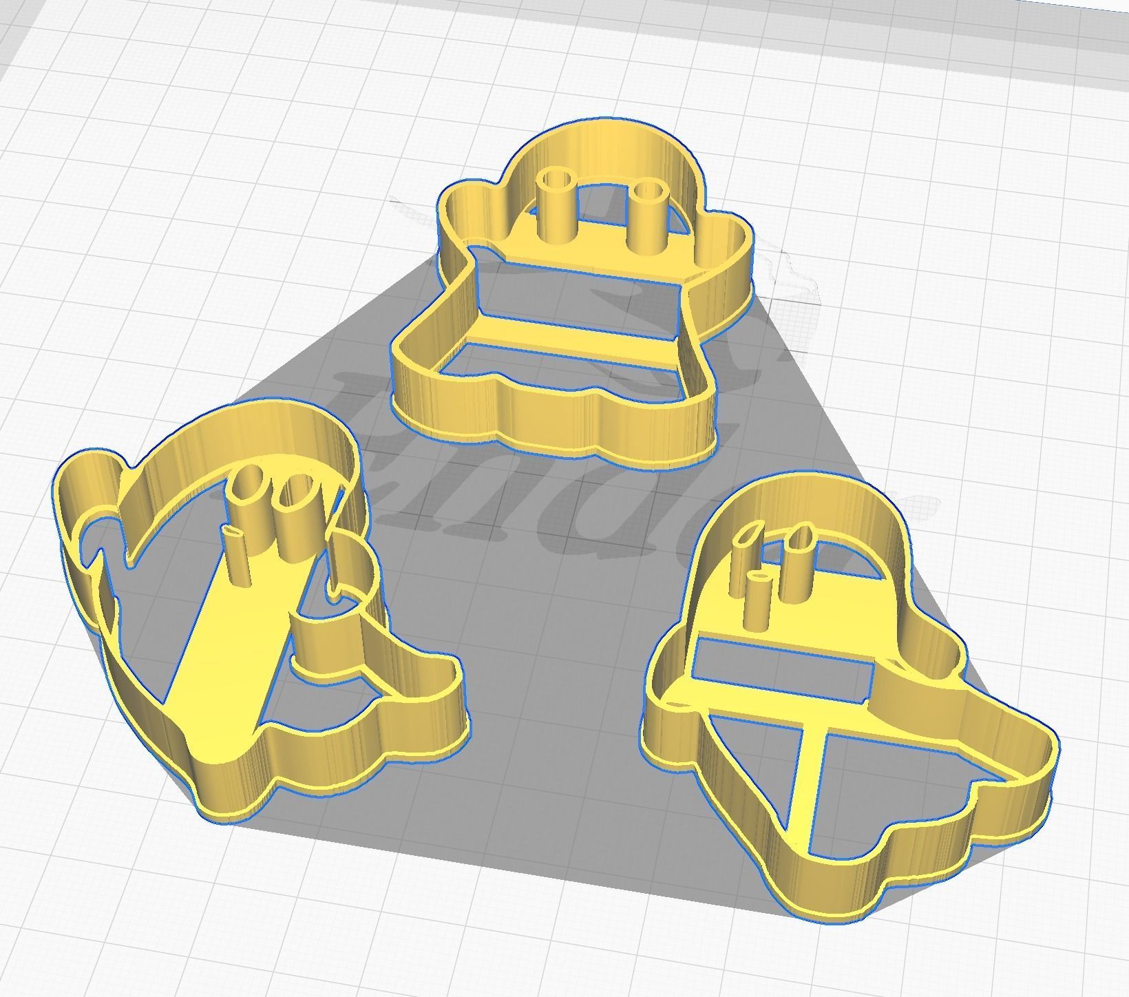 Halloween ghost cookies 3D print model_1