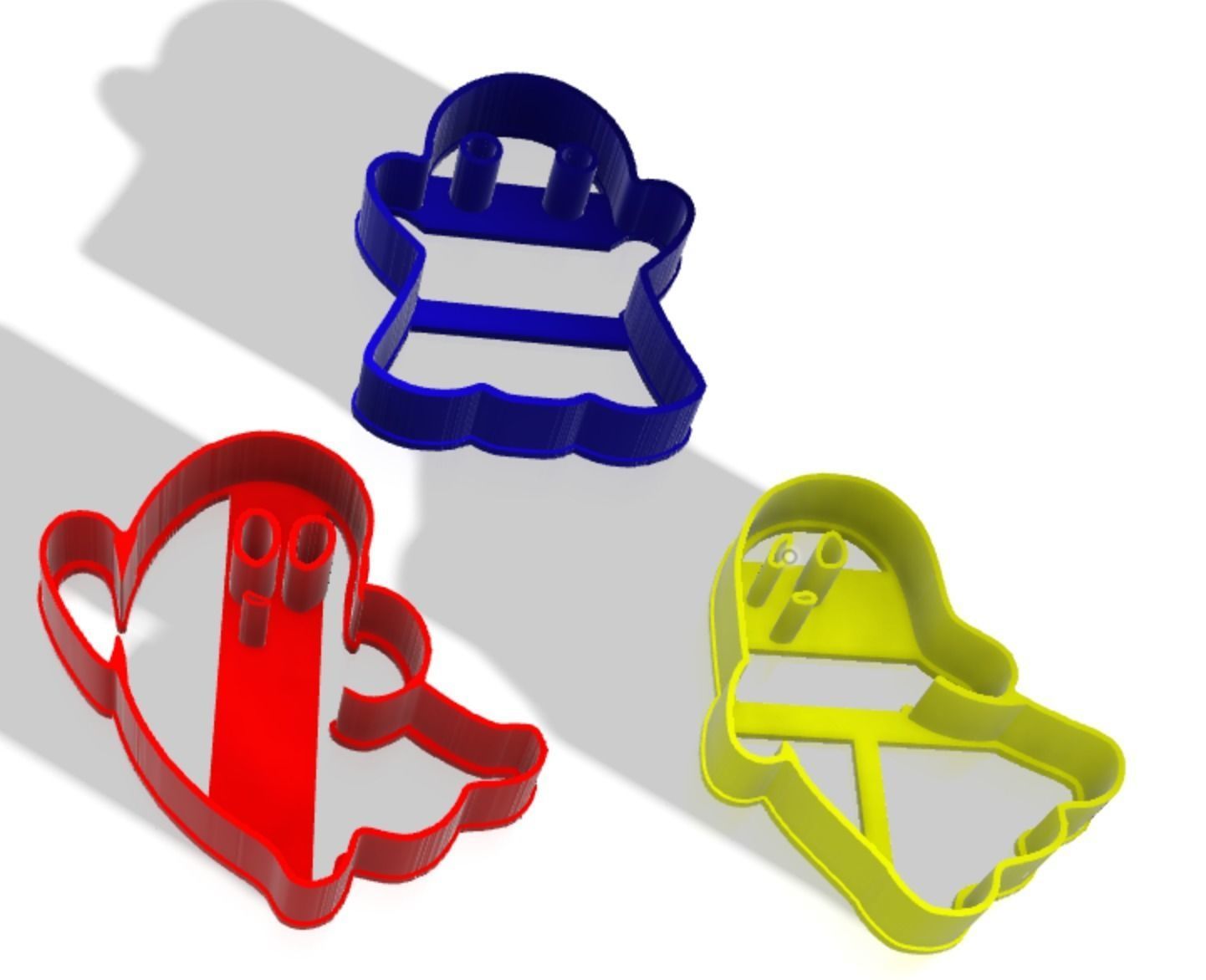 Halloween ghost cookies 3D print model_4