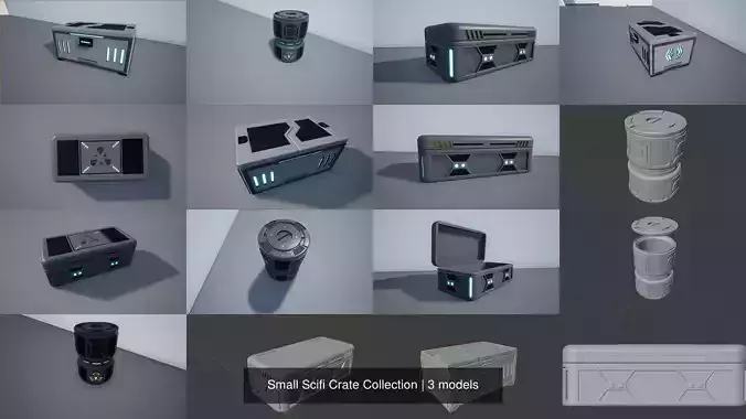 Small Scifi Crate Collection 