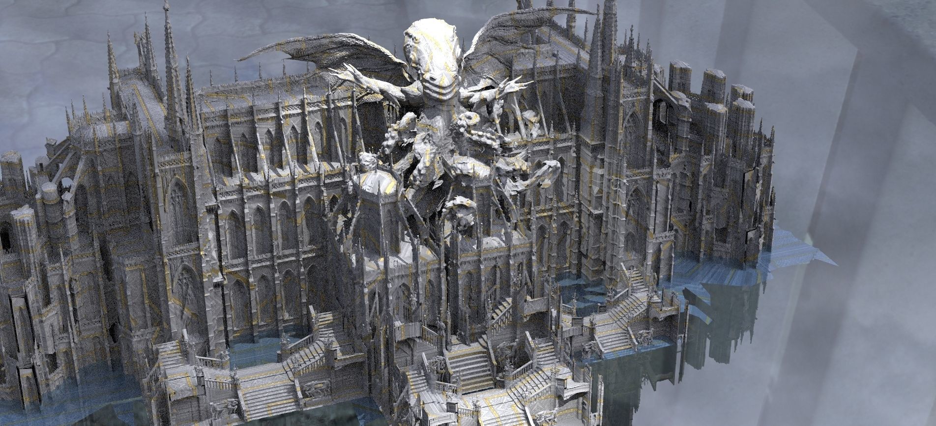 Secret Cult Cathedral of Cthulhu Extended 3D model_4