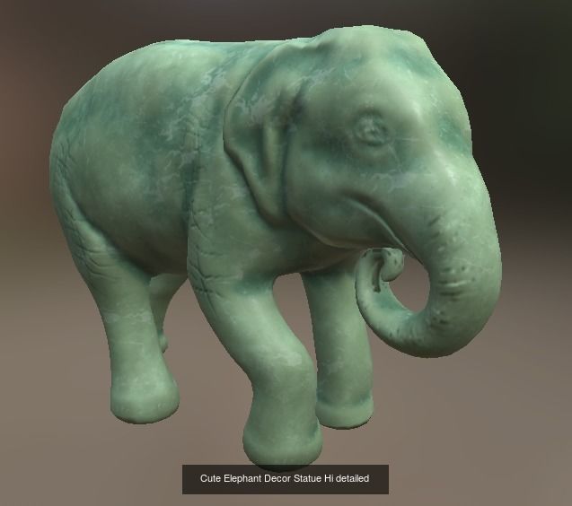 3d models Decor for 3D Printing Bear Elephant tiger 3D Model Collection_2