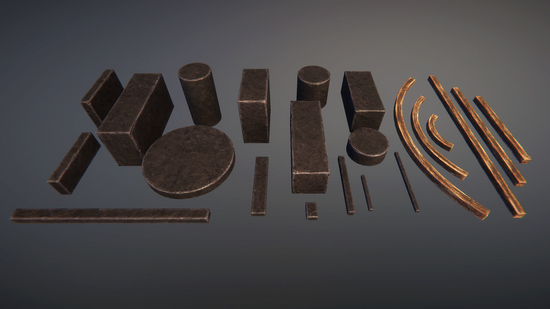 Grim temple Low-poly 3D model_13