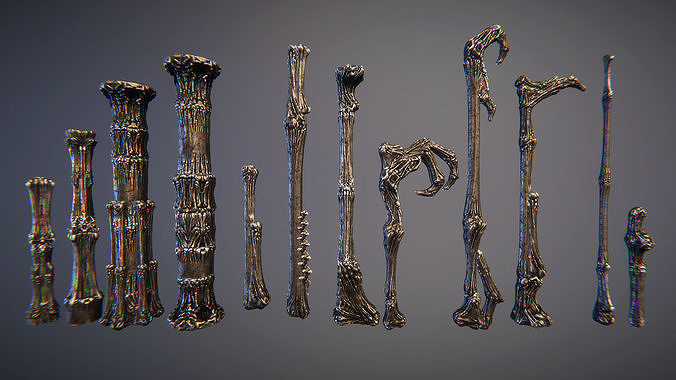 Grim temple Low-poly 3D model 7