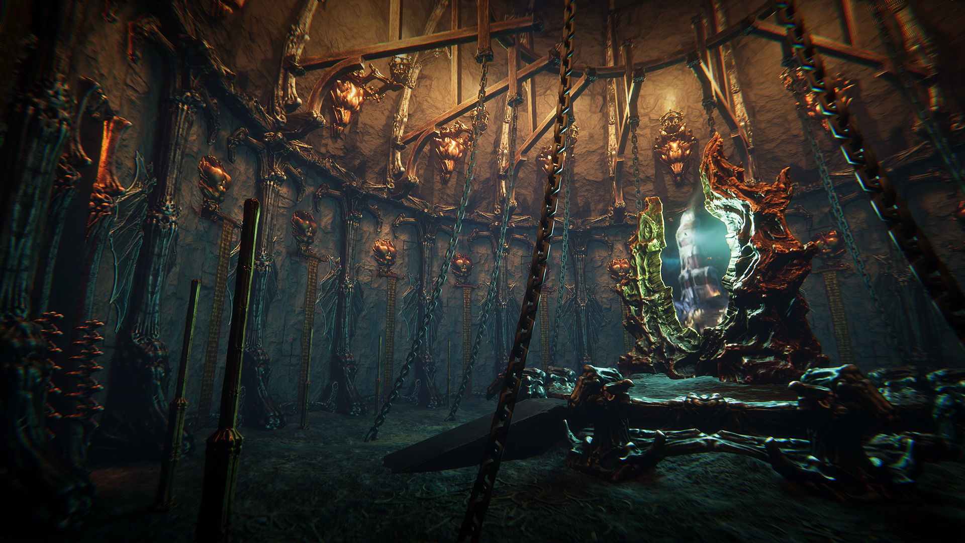 Grim temple Low-poly 3D model_5