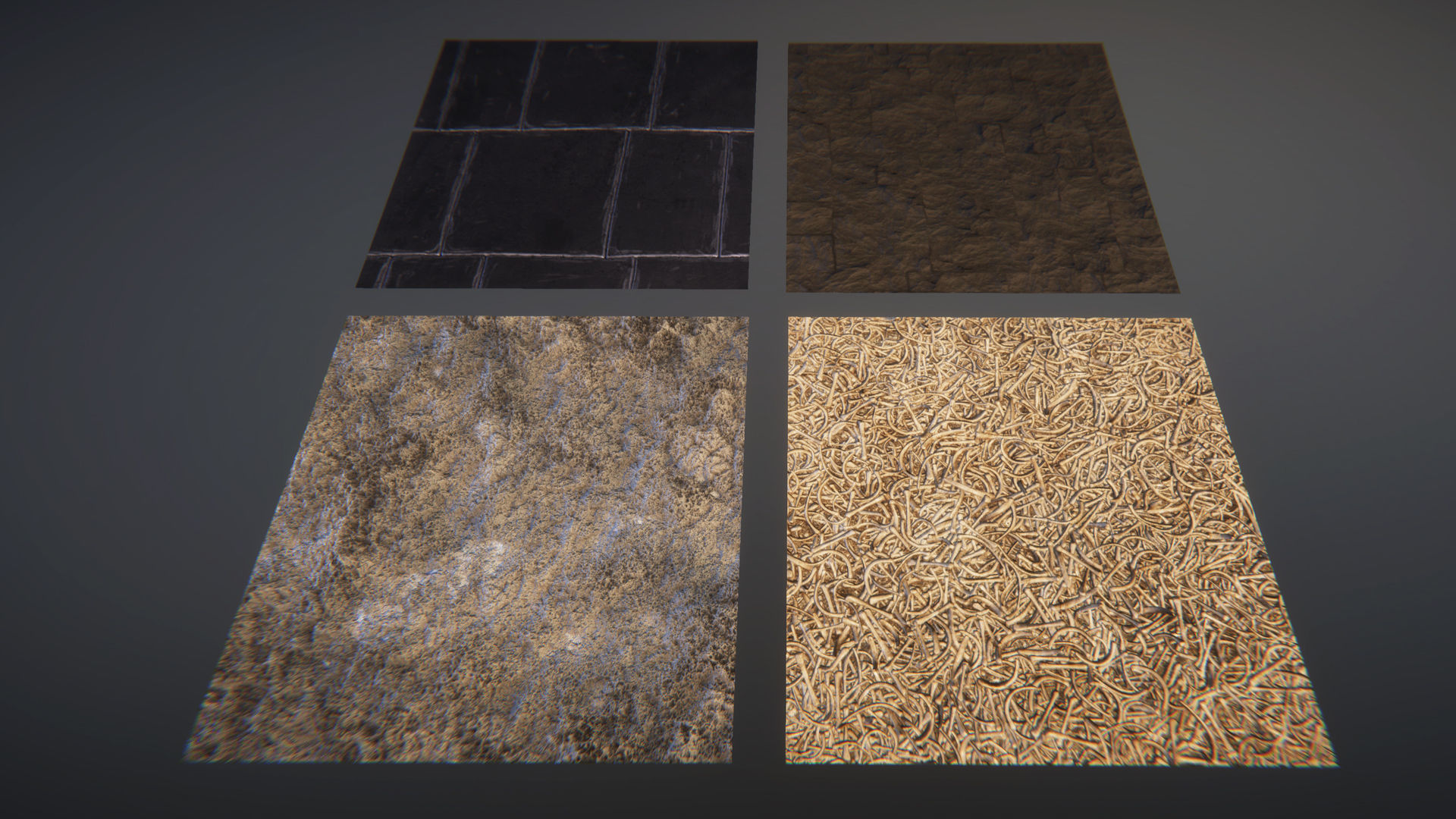 Grim temple Low-poly 3D model_16