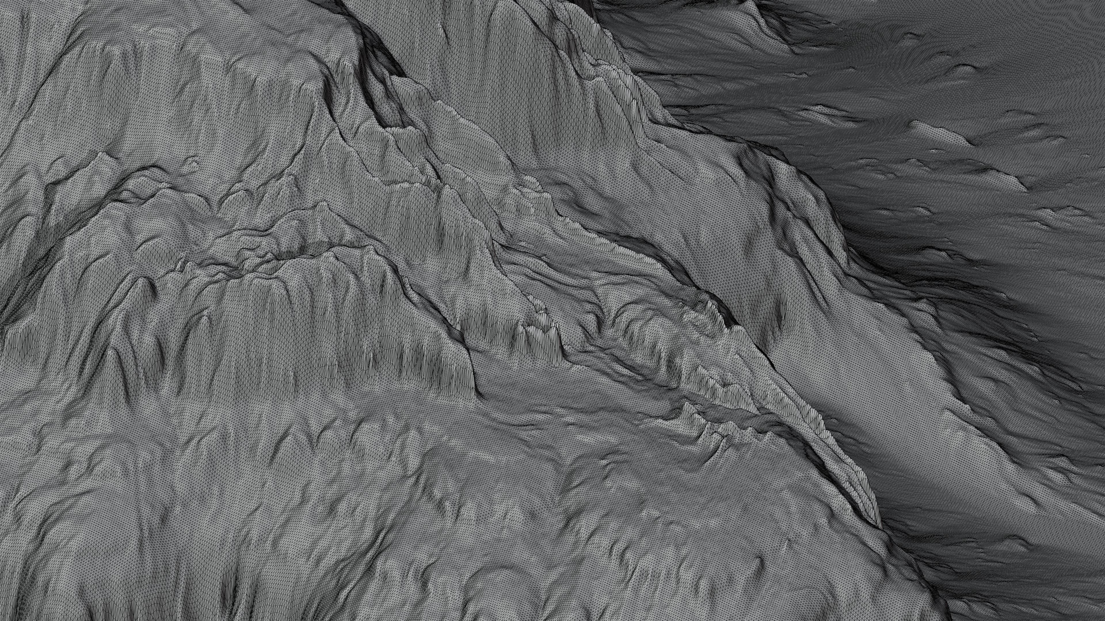 Cinematic Desert Mesa Terrains 3D model_4