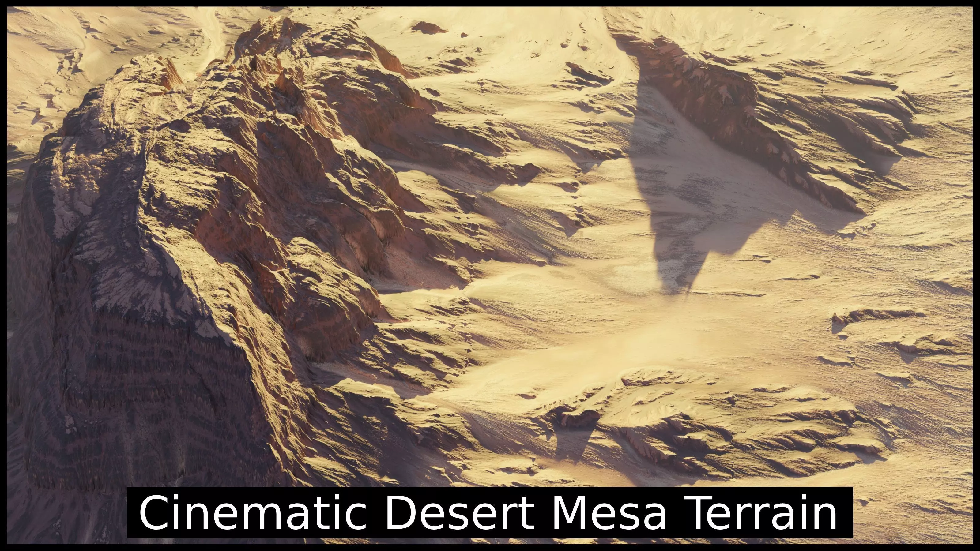 Cinematic Desert Mesa Terrains 3D model_0