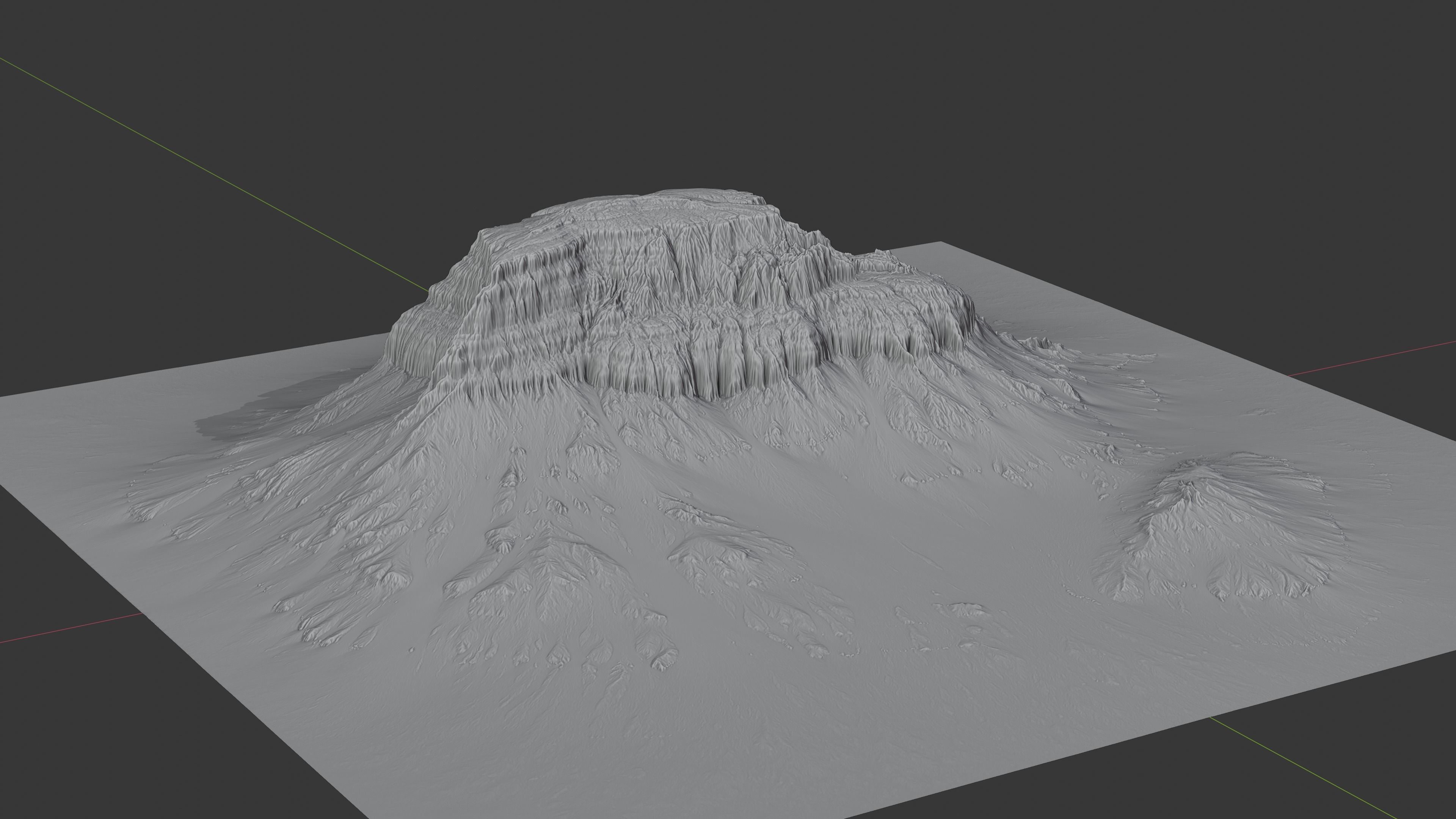 Cinematic Desert Mesa Terrains 3D model_3