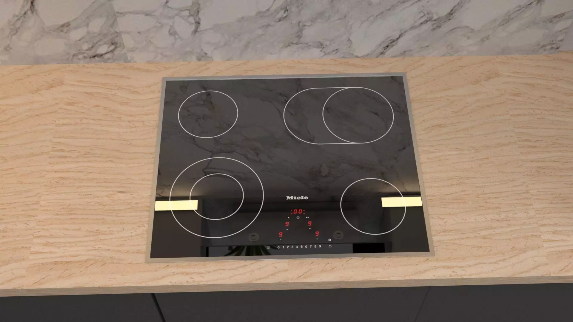 Induction Hob Miele KM 6207 3D model_0
