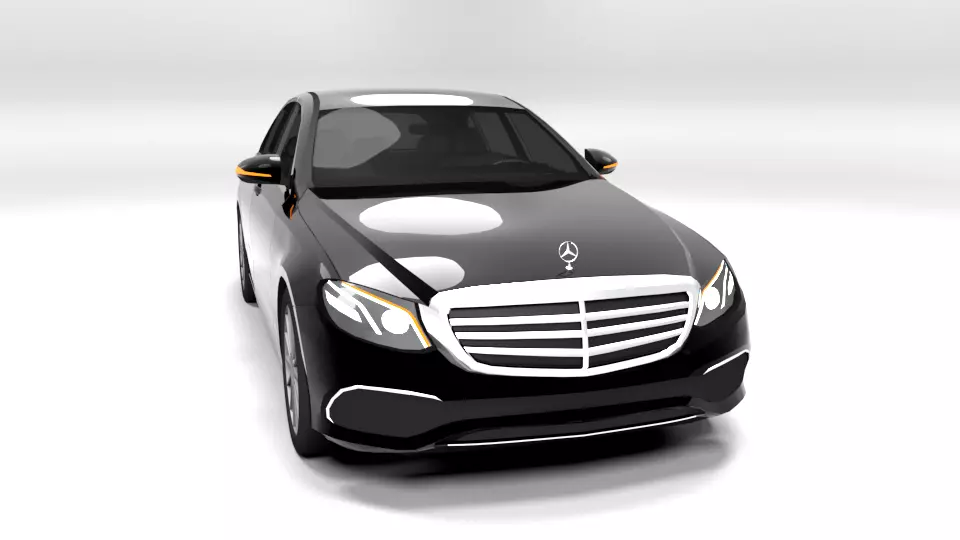 MERCEDES E CLASS 2017 LOWPOLY Low-poly 3D model
