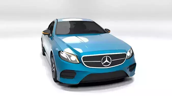 MERCEDES E CLASS COUPE 2017 LOWPOLY