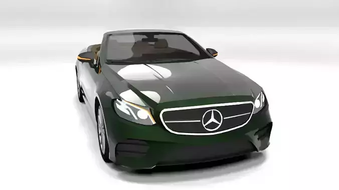 MERCEDES E CLASS CABRIO OPEN 2017 LOWPOLY