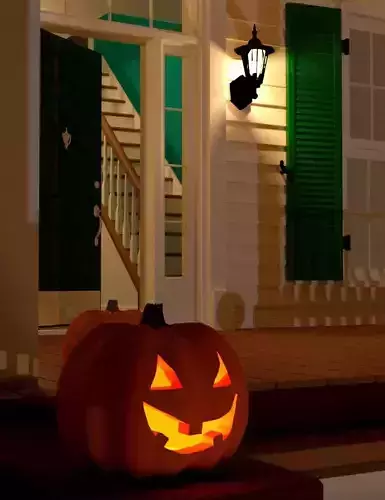 The Halloween House 3D model