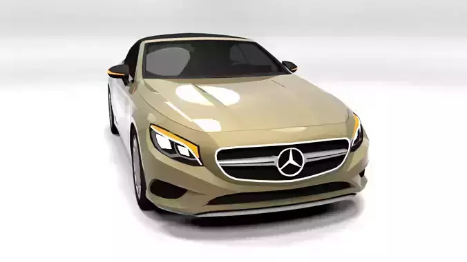 MERCEDES S CLASS CABRIO CLOSED 2017 LOWPOLY