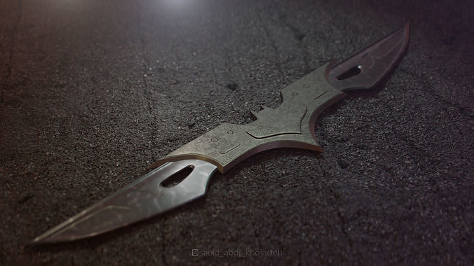 Batman blade Low-poly 3D model