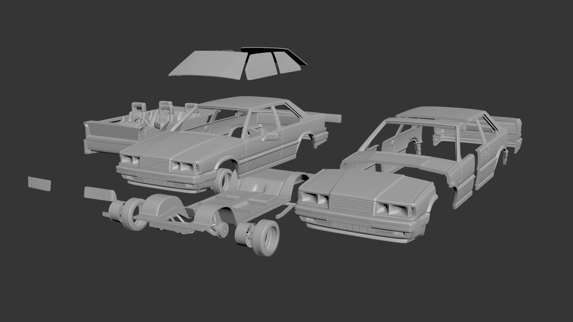 Volvo 780 3D print model_8