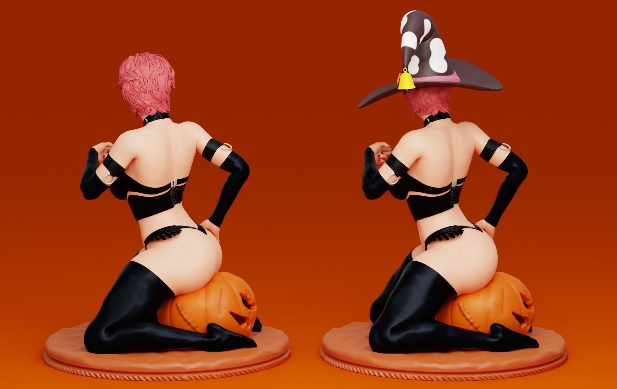 Halloween Girl 3D print model_3