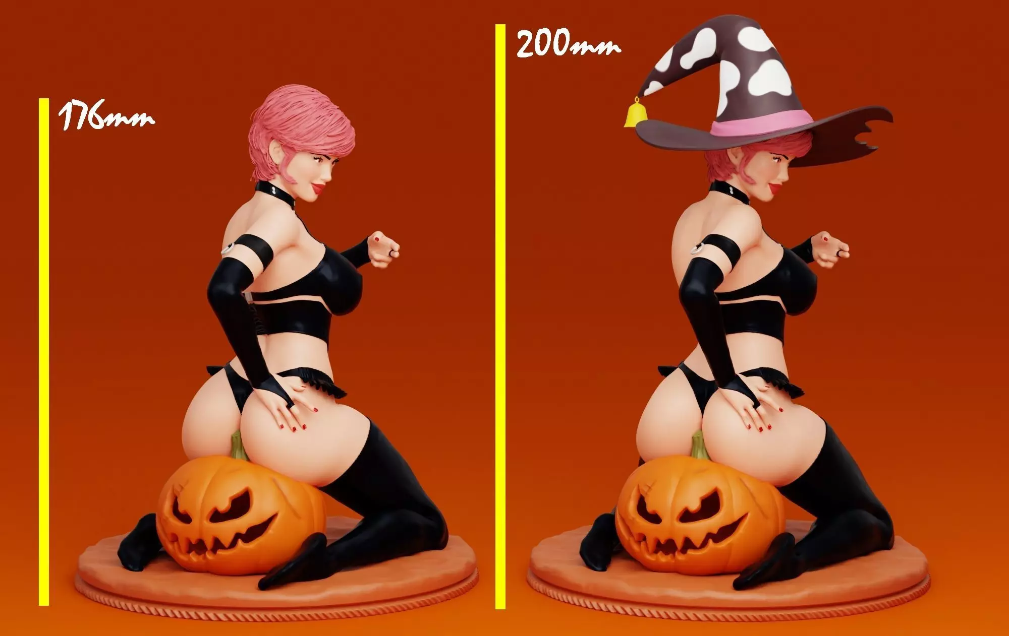 Halloween Girl 3D print model_0