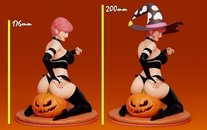 Halloween Girl 3D print model