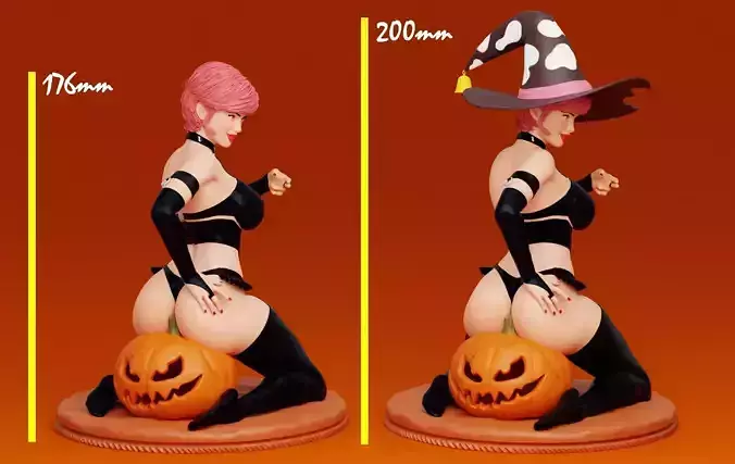 Halloween Girl 3D print model